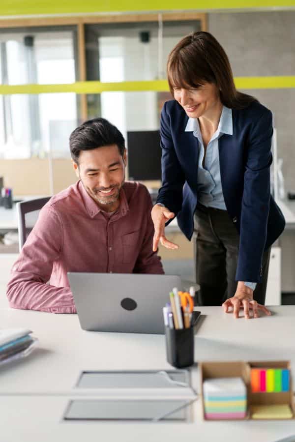 two community managers discussing revenue generation strategies