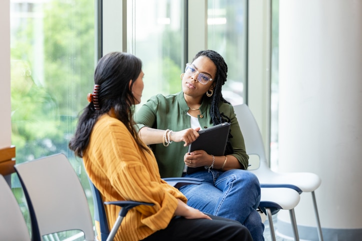 one on one meeting about community benefits