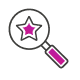 Purple Magnifying Glass Icon