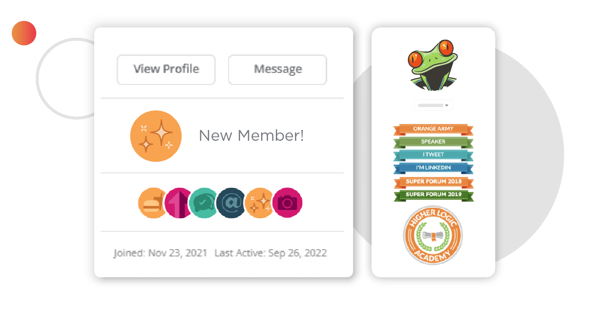 community badges and leaderboard
