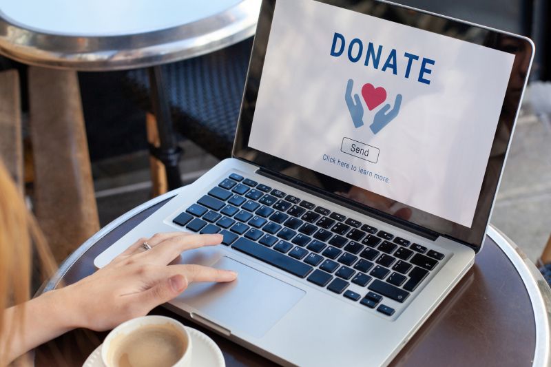 association fundraising webpage
