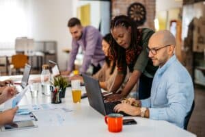 Association management team comparing Higher Logic vs. Hivebrite for their online community