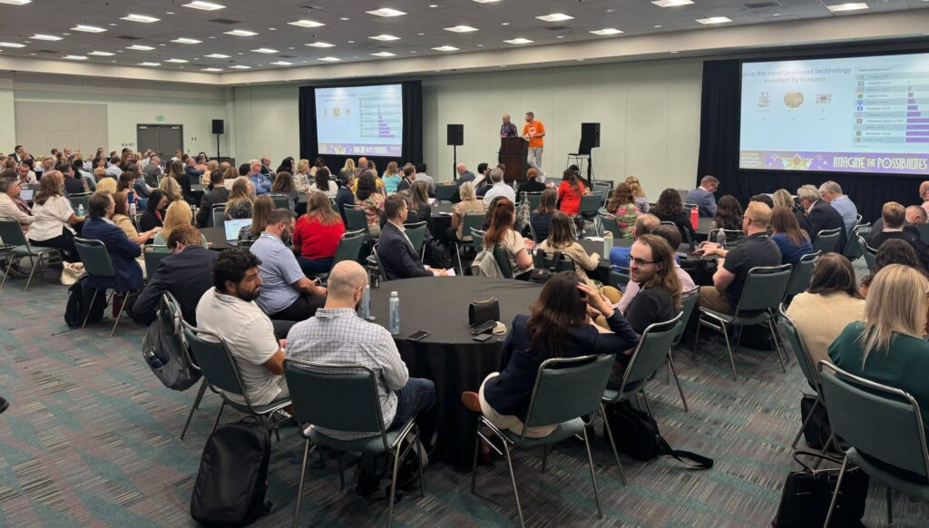 Conor Sibley, CTO for Higher Logic, and Andy Steggles, CEO and Founder of Insight Guide, present at ASAE Annual