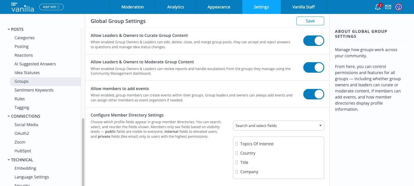 Groups in Higher Logic Vanilla: Running Community Programs at Scale ...