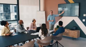 association team reviewing continuing education revenue opportunities