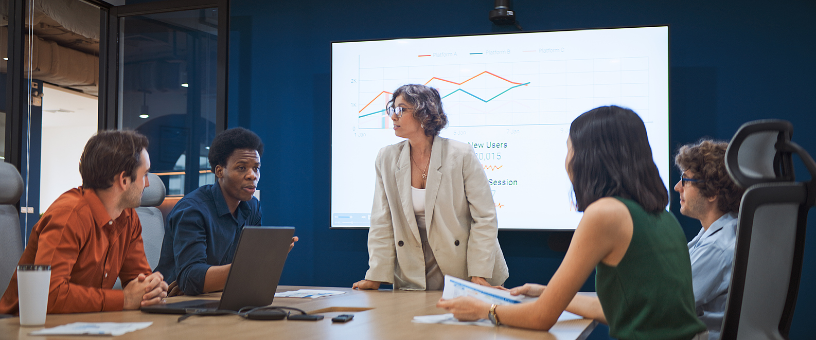 association team meeting to define, improve, and communicate their value proposition