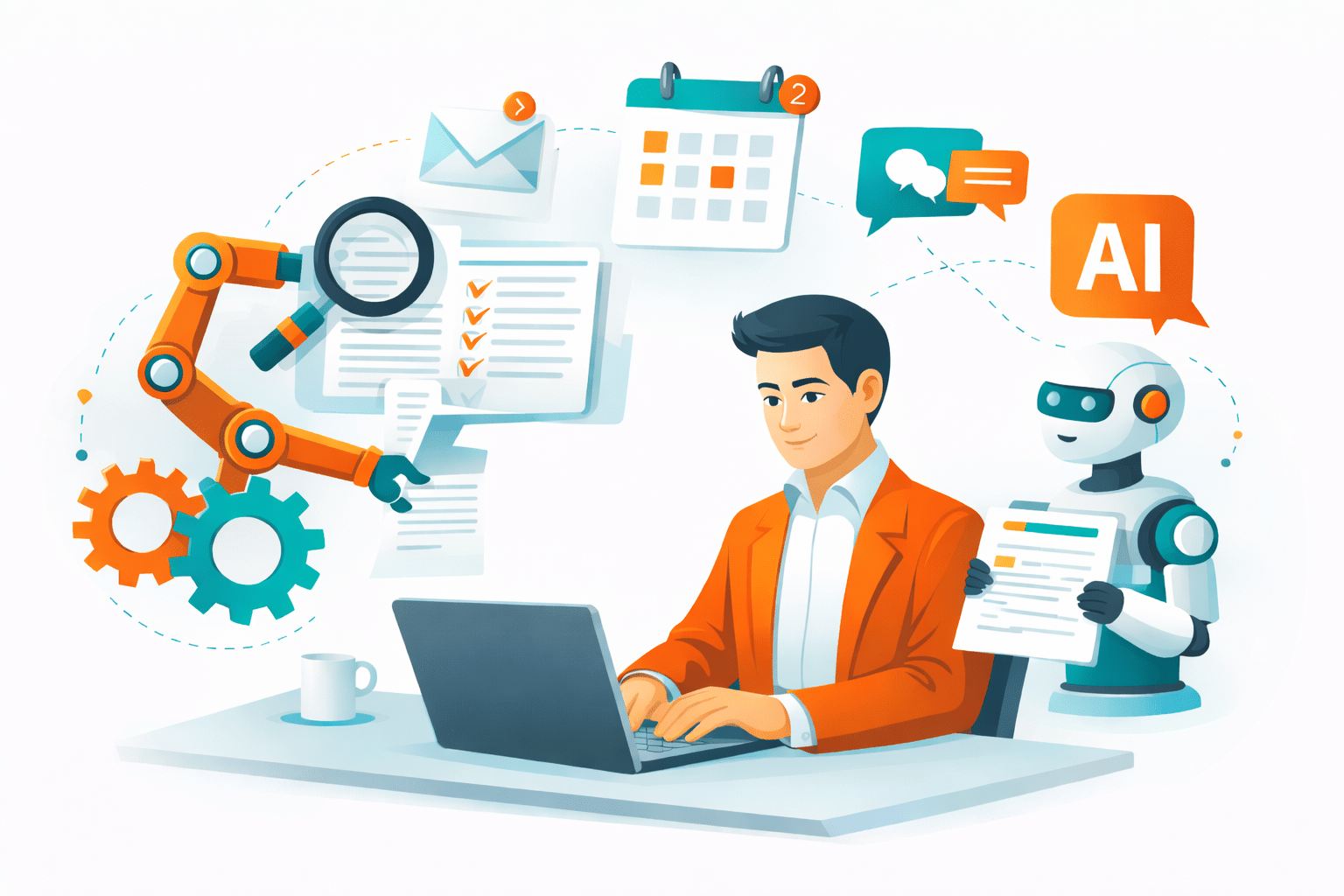 illustration of how AI can help association staff expand their capacity