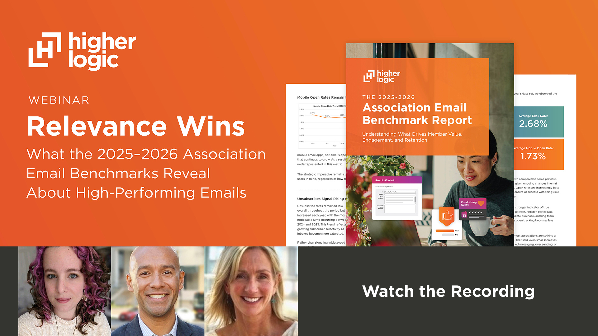 Higher Logic Webinar Recording: Relevance Wins - What the 2025–2026 Association Email Benchmarks Reveal About High-Performing Emails