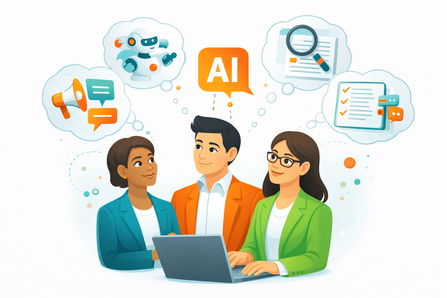 association team brainstorming ways to use AI